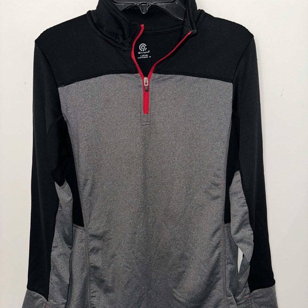 Champion 1/4 Zip mock neck style top, size L (12) EUC